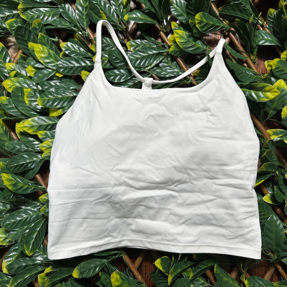 White Workout Top Size Medium